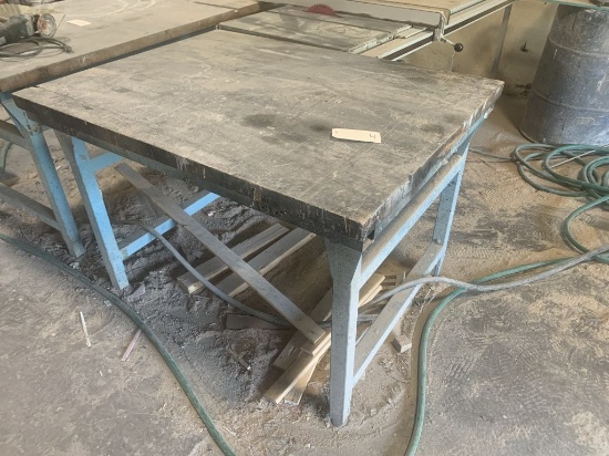 Work Table 4' x 3', metal/wood top