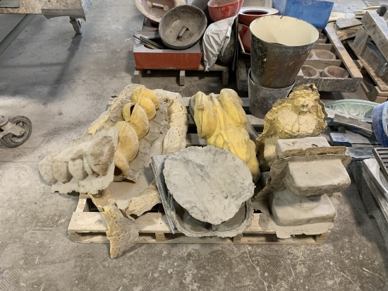 assortment of stamps for concrete