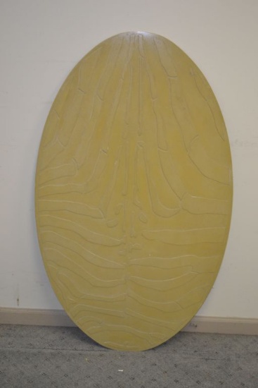 27" x 46" oval cast table top