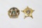(2) Sheriff  Badges
