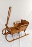 Oak children's sleigh