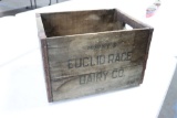 Euclid Race Dairy Co. wooden box