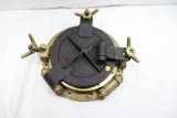Brass Porthole with black door - 10