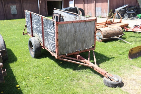 single axel trailer, 8' x 4', home made
