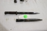 German 98K Mauser Bayonet WWII by LYM w/scabbard