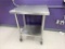 stainless steel table with casters,