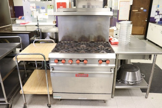 Vulcan Natural Gas Range,  6 burners, 1 oven