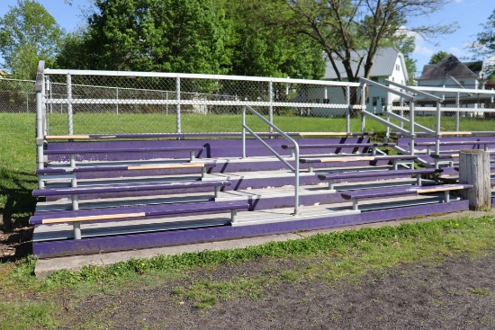 Alum-A-Stand 5 row x 21' bleacher, aluminum