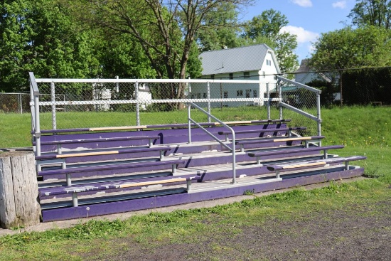 Alum-A-Stand 5 row x 21' bleacher, aluminum