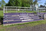Alum-A-Stand 5 row x 21' bleacher, aluminum