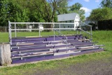 Alum-A-Stand 5 row x 21' bleacher, aluminum