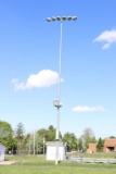 (4) Musco Light poles, galvanized steel poles,