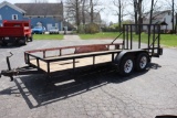 1999 Big Tex 16' trailer with drop down gate