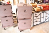 Cambro front loading food warmer with casters