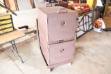 Cambro front loading food warmer with casters