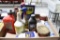 assortment of racing brake fluid and lubricants