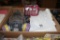 plastic aprons, dust masks