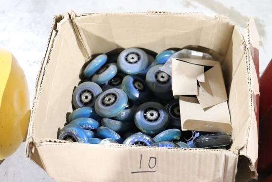case of assorted 76mm wheels