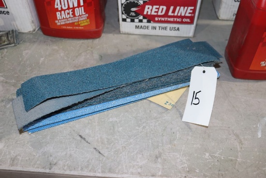 Norton Blue Magnum straight line sand paper