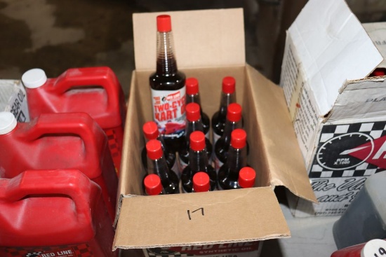 (12) 16 oz. Red Line Two- Cycle Kart oil