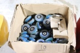 case of assorted 76mm wheels
