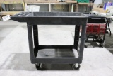 Rubbermaid two tier rolling cart