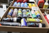 assortment of brake cleaner and penetrating oil