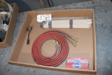 welding rods, torch fuel line