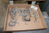 assortment of C clamps