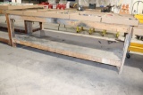 wooden work bench