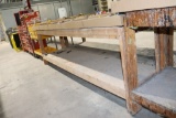 wooden work bench