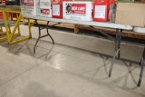6' plastic folding table