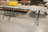 6' plastic folding table