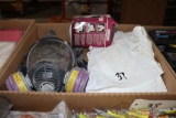 plastic aprons, dust masks