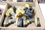 (4) DeWalt drills with 2 batteries and charger