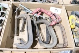 assortment of large C clamps