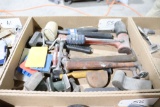 assortment of hammers - ball peen, rubber mallet