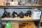 assortment of atv / car parts on shelf