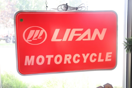 LIFAN Motorcycle lighted sign