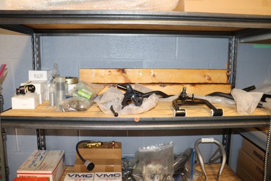 assortment of parts on shelf