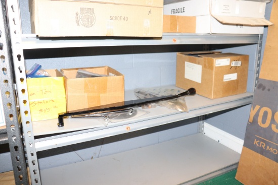 assortment of parts on shelf