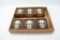 (6) Onyx humidors/cigar boxes