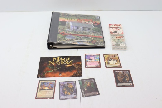 Mein Zombie and assorted trading cards