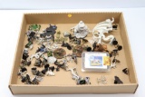 Assorted metal and plastic fantasy miniatures