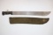 WWII Martindale Machete w/ Scabbard