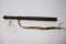 Wooden Bat with Braided Leather Strap