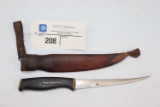 Normark Fillet Knife with Leather Sheath