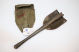 1965 U.S. Military Folding Trench Shovel with Case -