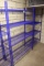 Blue Shelving Unit, 4 Shelves (kitchen)