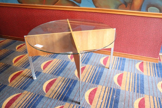 Round Dining Table Glass Top (restaurant)